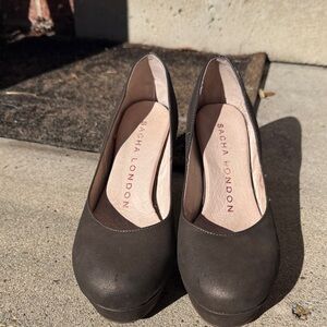 Vintage Platform style Bronze Sacha London heels